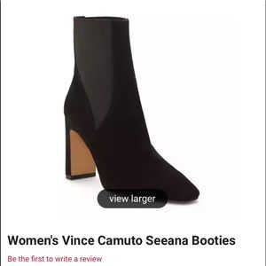 vince camuto seeana Chelsea black suede 7.5 boot